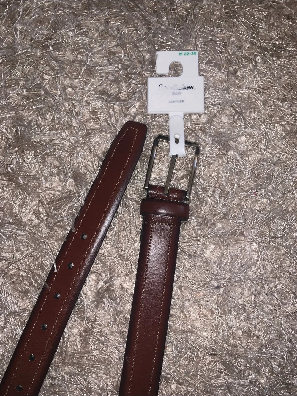 Goodfellow & Co. Men's Brown Leather Belt sz M 32-36